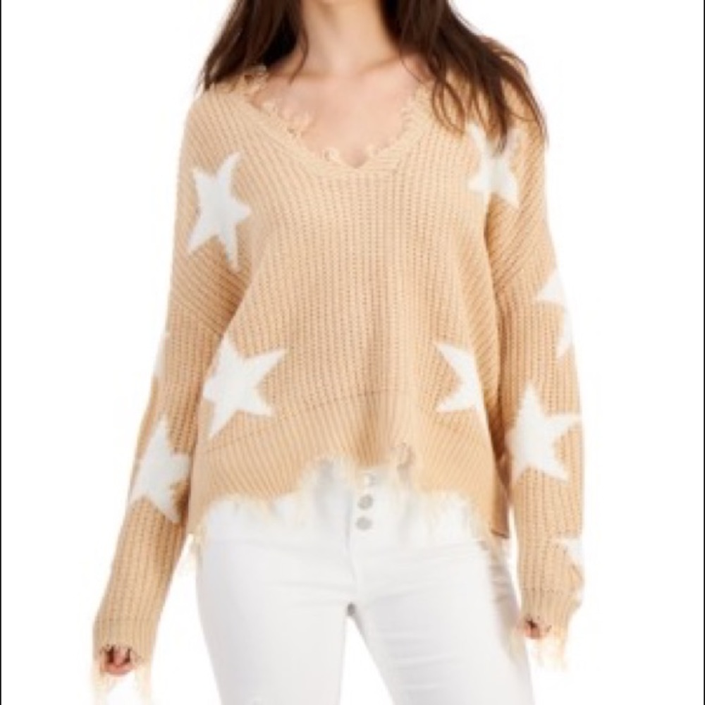 NEW - Just Polly long sleeves distressed sweater